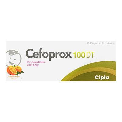 Cefoprox DT 100 Tangy Orange Flavour Tablet 10's - Bacterial Infections-Cep