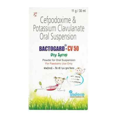 Bactogard CV 50mg Dry Syrup 30ml - Bacterial Infections-Cep