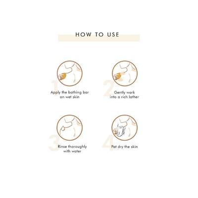 mCaffeine Cappuccino Coffee Bathing Bar pH 5.5 Soap Free Syndet Bar 2's - Soaps