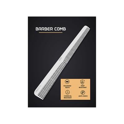 Vega Professional Barber Comb (Carbon Anti-Static White Line Hair Comb)(VPMCC-16) 1's - Hair Combs