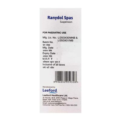 RANYDOL SPAS Suspension 30ml - Ulcer/Reflux/Flatulence-Aaa