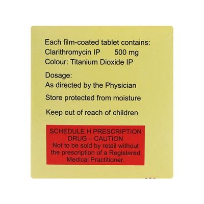 Clarbact 500mg Tablet 4'S - Bacterial Infections-Mac