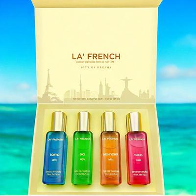 La French Tokyo, Rio, New York, Paris City Of Dream Luxury Perfume Gift Set for Him 4X20 Ml 4's - Perfumes (Edt/Edp)