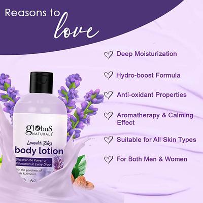 Globus Naturals Lavender Bliss Body Lotion, 200ml each 2's - Creams, Lotions & Oils