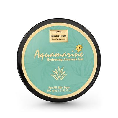 Miracle Herbs Aquamarine Hydrating Aloevera Gel Nourished & Moisturized, Non-Sticky 100 ml - Face Moisturizers