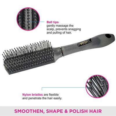 Vega Flat Brush (E10 - FB) 107 gm - Hair Brushes