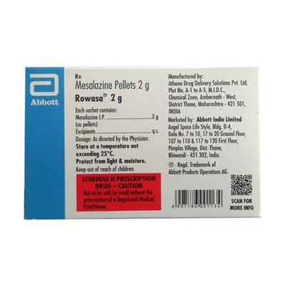 ROWASA Pellets 2gm - Ulcerative Colitis/Bowel Inflammatory Disease-GIT