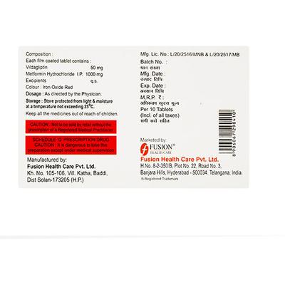 VINSORIN M FORTE Tablet 10's - Diabetes-Ant