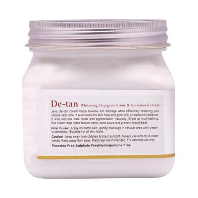 Jeva De Tan Whitening Depigentation and Tan Removal Cream 380 ml - Lotions & Creams