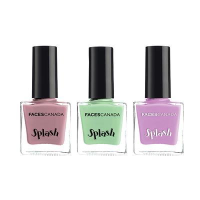 Faces Canada Splash Nail Combo - Linty + Viola + Floral Dream 8ml Each 3's - Nail Polish