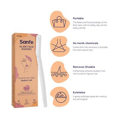 Sanfe Glide Face Razors 3's - Shaving & Hair Removal