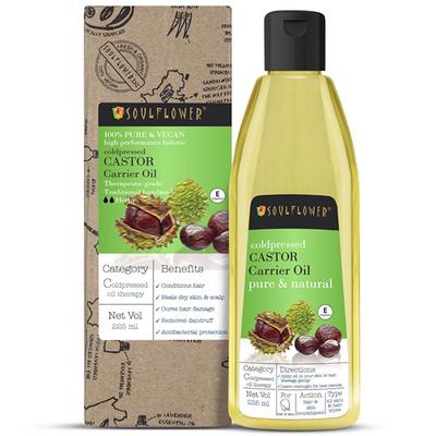 Soulflower Coldpressed Castor Oil 225ml - Hair Oils