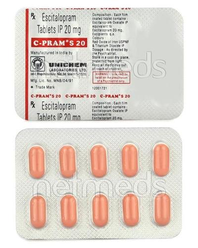 C PRAM S 20mg Tablet 10'S - Depression-Ant