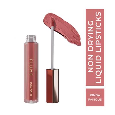 Plume Luxe Matte Liquid Lipstick Kinda Famous 30 gm - Liquid Lipsticks
