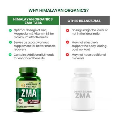 Vlado's Himalayan Organics ZMA Veg Tablets 120's - Bcaa Supplements