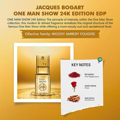 Jacques Bogart One Man Show 24K Edition Eau de Parfum 100 ml - Men Perfumes (Edt/Edp)
