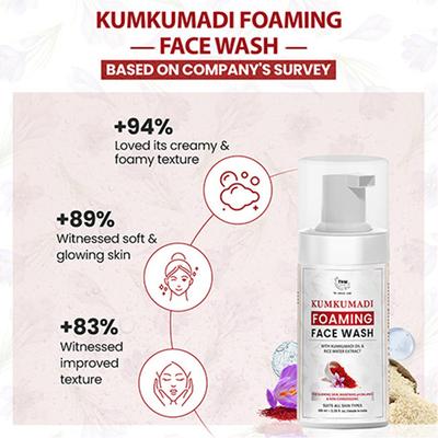 Tnw The Natural Wash Oil Controlling Kumkumadi Foaming Face Wash For Glowing Skin 100 ml - Face Washes