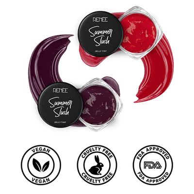 Renee Summer Slush Jelly Tint Divine Watermelon Tempting Grape Combo Of 2 13gm Each 2's - Lip Stains & Tints