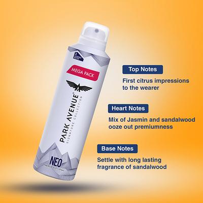 Park Avenue Mega Pack Signature Deo - Neo 167gm - Men Deodorants/Roll-Ons