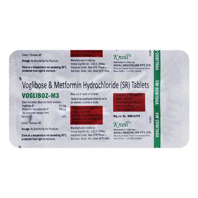 VOGLIBOZ M3 Tablet 10's - Diabetes-Ant