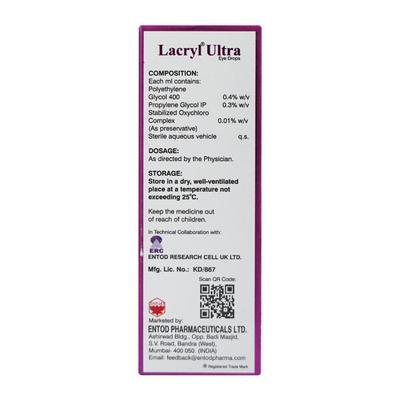 Lacryl Ultra Eye Drops 10ml - Dry Eye-Olt