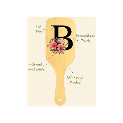 Allure Personalised Paddle Hair Brush Letter B 1's - Hair Brushes