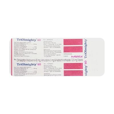 Triolmighty 40mg Tablet 10'S - Hypertension-Ang