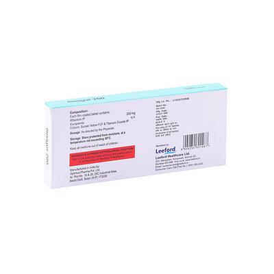 REXIGUT 200 Tablet 10's - Bacterial Infections-OAB