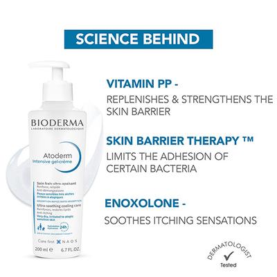 Bioderma Atoderm Intensive Gel Creme for Anti-itching lipid-replenishing treatment 200 ml - Lotions & Creams