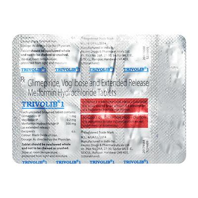 Trivolib 1mg Tablet 10'S - Diabetes-Ant