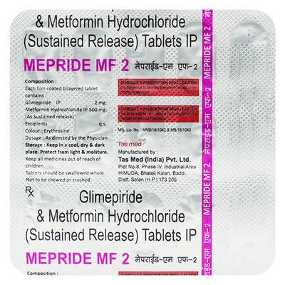 MEPRIDE MF 2mg Tablet 15's - Diabetes-Ant