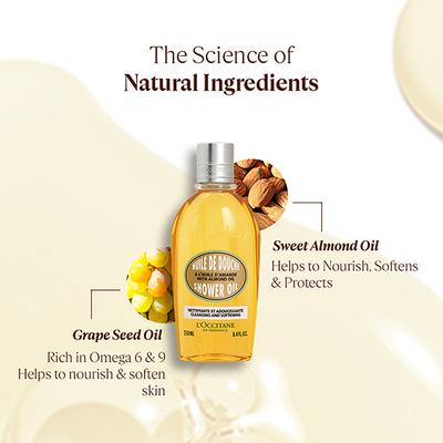 L'Occitane Almond Shower Oil 75 ml - Shower Gels & Body Wash