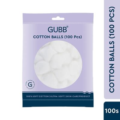Gubb Cotton Balls -100 Pcs 1's - Cotton Balls
