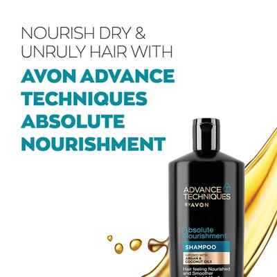 Avon Advance Techniques Absolute Nourishment Shampoo with Argan & Coconut Oils 700ml - Shampoos