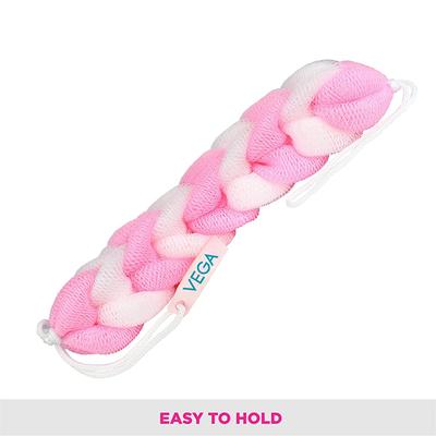 Vega Long Handle Bristle Bath Brush For Men & Women, Body Scrubber Brush For Removing Dead Skin (Ba-1/7) - Loofahs & Sponges