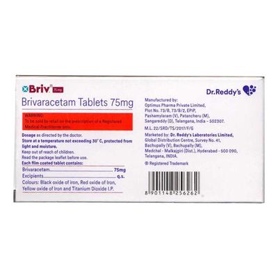 BRIV+ 75 Tablet 10's - Epilepsy/Convulsion-Ant