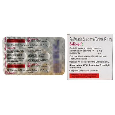 Solicept 5mg Tablet 15'S - Bladder And Prostate Disorders-Dru
