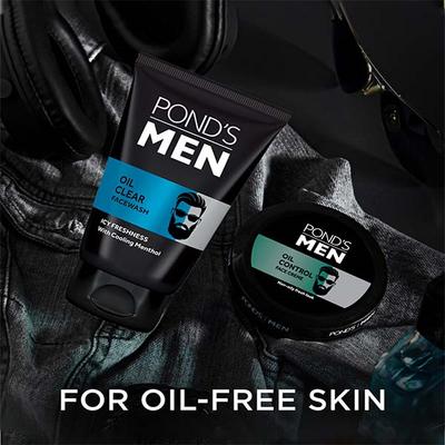 Pond's Men Oil Clear Facewash 100 gm - Face Moisturizers