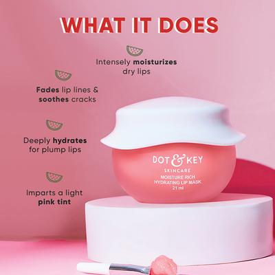 Dot & Key Moisture Rich Hydrating Lip Mask 21 ml - Lip Balms