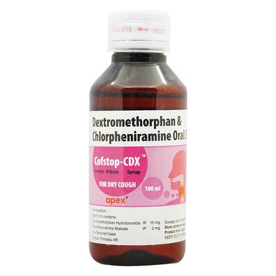 Cofstop Cdx Syrup 100ml - Cough And Cold-Cou