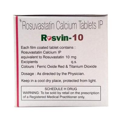 Rosvin 10mg Tablet 10'S - High Cholesterol-Dys