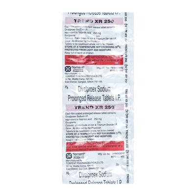 Trend XR 250mg Tablet 10'S - Epilepsy/Convulsion-Ant