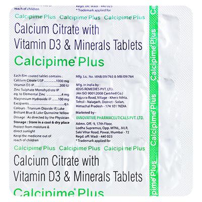 CALCIPIME PLUS Tablet 15's - Supplements-Vam