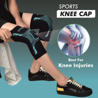 AccuSure Orthopedic Pain Relief Knee Support - Black & Green (XL) 1's - Knee/Leg Supports