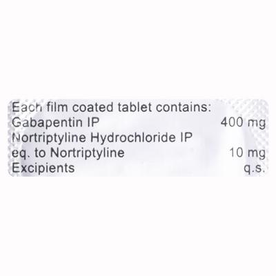 Gabagesic NT 400 Tablet 10's - Neuropathic Pain-Dru