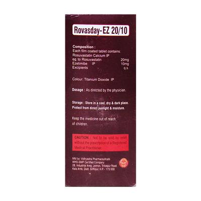ROVASDAY EZ 20 Tablet 10's - High Cholesterol-Dys