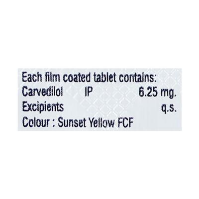 CARDICEF 6.25 Tablet 10's - Hypertension-Bet