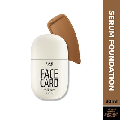 FAE Beauty Face Card Serum Skin Tint- Skin-like Foundation, Shade - 61N - Neutral 30 ml - Foundation