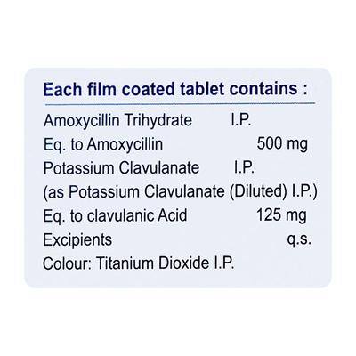 DOO CLAV 625mg Tablet 6's - Bacterial Infections-Pen