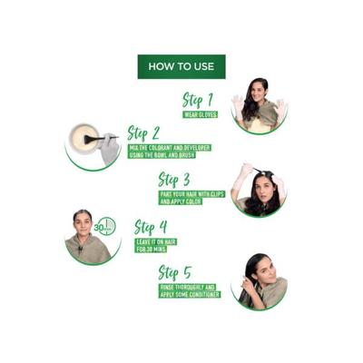Garnier Color Naturals Creme Hair Color, Shade 5 Light Brown 70 ml + 60gm 1's (N) - Crème